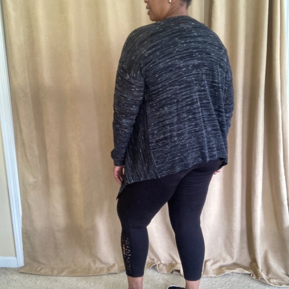 Lane Bryant Hi-Lo Cardigan Sweater, Black, size 14/16 - Picture 5 of 15